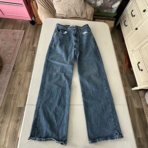 Abercrombie & Fitch wide Leg blue Jeans